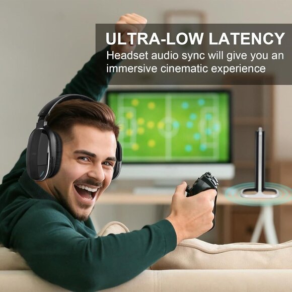 Daysnew DB100 Wireless Headphones For Tv Watching,Charging Dock & RF Transmitter - Picture 11 of 15